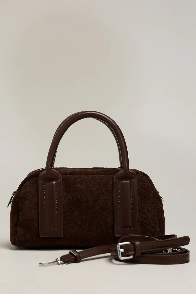 By Anthropologie Noya Mini Faux Suede Bag