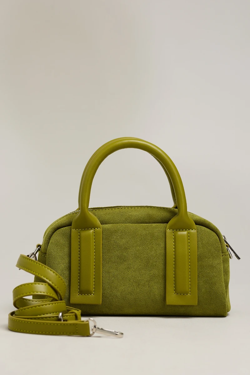 By Anthropologie Noya Mini Faux Suede Bag