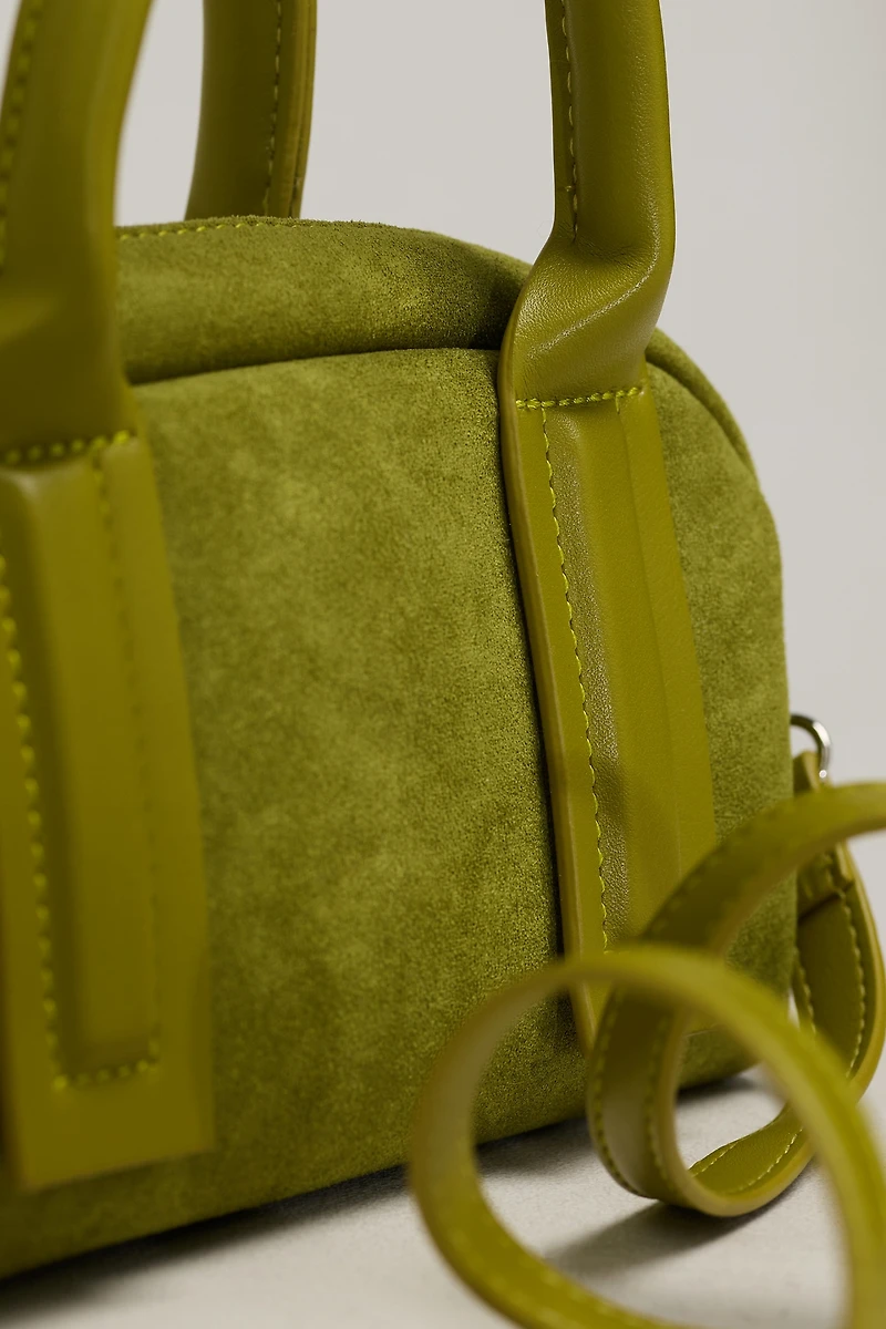 By Anthropologie Noya Mini Faux Suede Bag