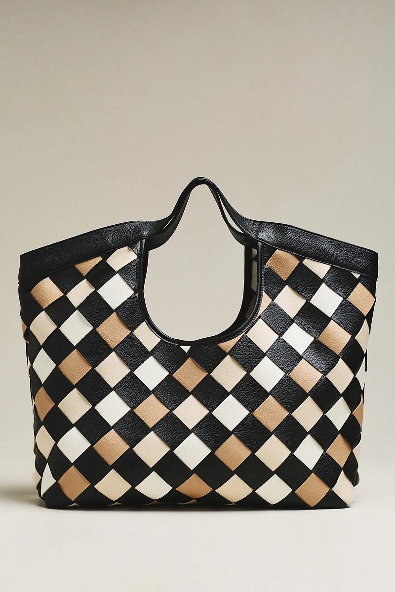 Woven Carryall Hand Bag