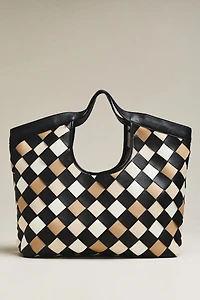 Woven Carryall Hand Bag