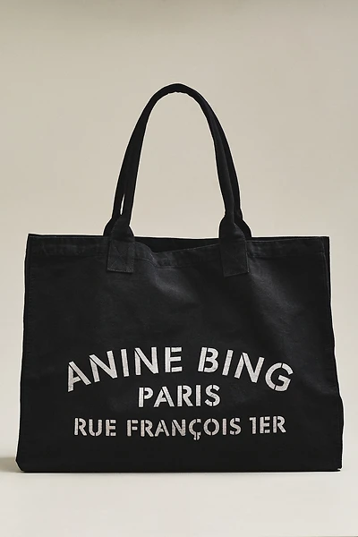 Anine Bing Leo Canvas Tote Bag