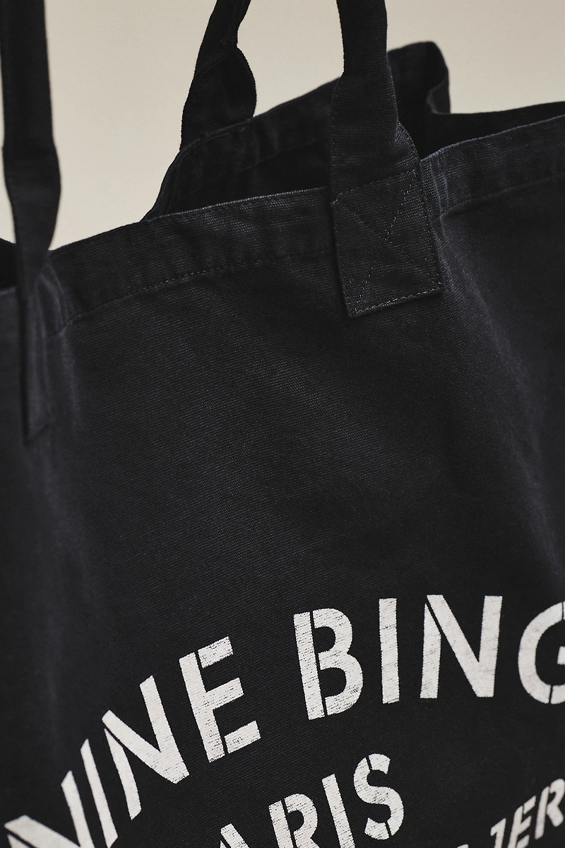 Anine Bing Leo Canvas Tote Bag
