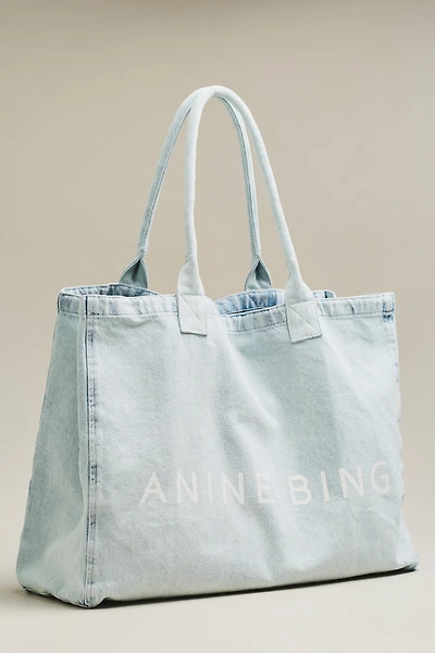 Anine Bing Leo Denim Tote Bag