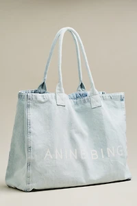 Anine Bing Leo Denim Tote Bag