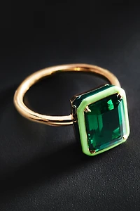 Alison Lou Emerald Cocktail Ring