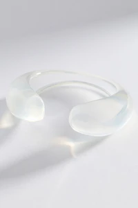 Clear Chunky Cuff Bracelet