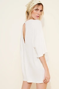 Cotton Lace Twofer Romper