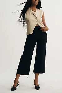 Maeve The Adaptive Colette Cropped Wide-Leg Pants