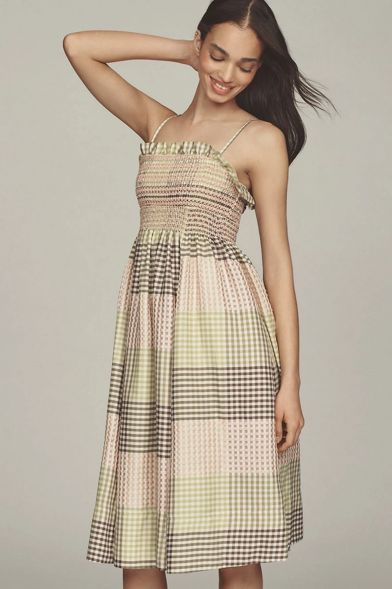 Maeve Strapless A-Line Midi Dress