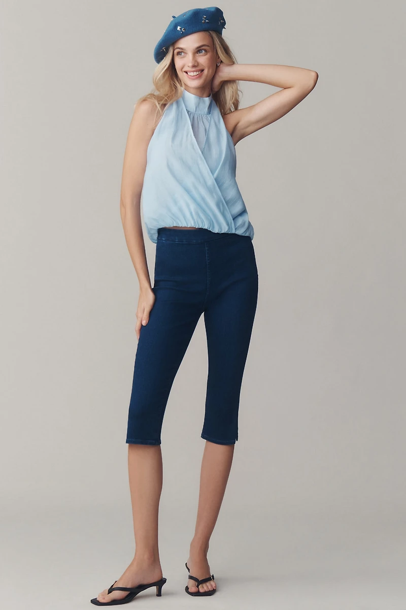 Layered Halter Sleeveless Blouse