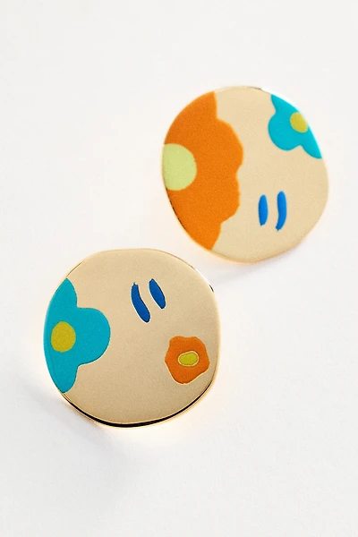 Lele Sadoughi  Marisol Button Post Earrings