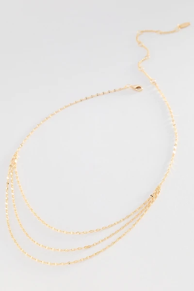 Layered Triple Chain Necklace