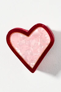 Frasier Sterling Heart Hair Claw Clip