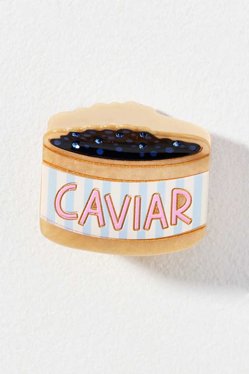 Frasier Sterling Caviar Crystal Hair Claw