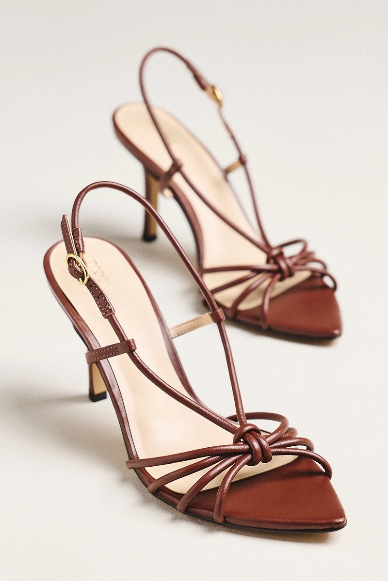 Maeve Strappy Pointed-Toe Heels