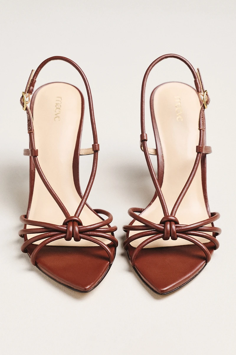 Maeve Strappy Pointed-Toe Heels