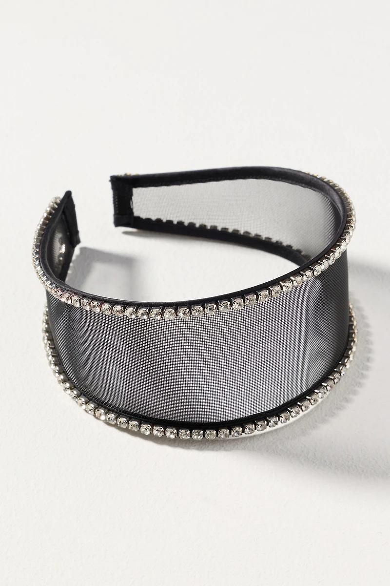 Lelet NY Ella Mesh Crystal Headband