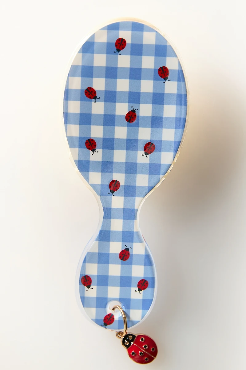 Picnic Collection Ladybug Printed Mini Brush With Charm