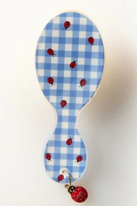Picnic Collection Ladybug Printed Mini Brush With Charm