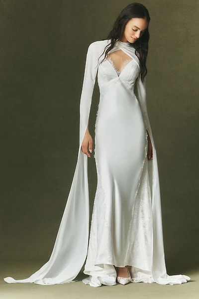 Watters Sheer Sleeve Wrap