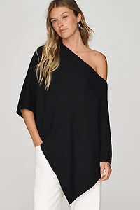 By Anthropologie Knit Asymmetric Poncho