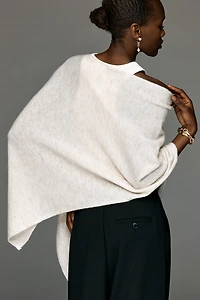 By Anthropologie Knit Asymmetric Poncho