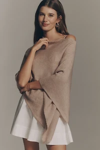 By Anthropologie Knit Asymmetric Poncho