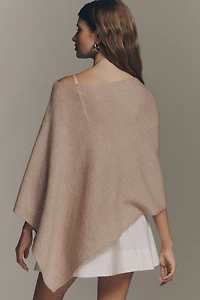 By Anthropologie Knit Asymmetric Poncho