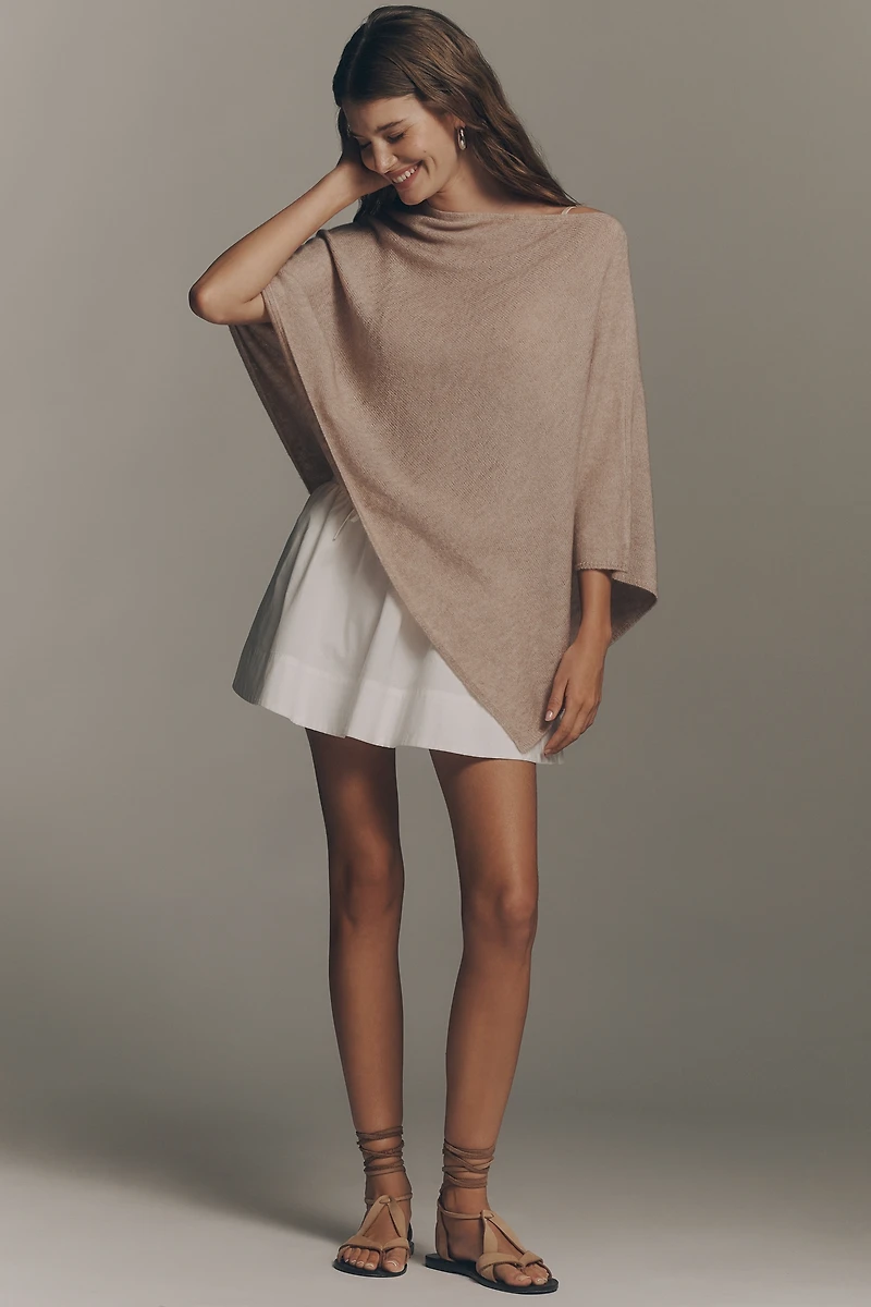 By Anthropologie Knit Asymmetric Poncho
