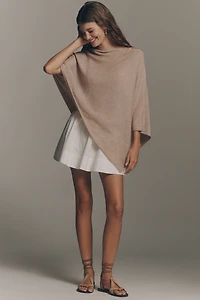 By Anthropologie Knit Asymmetric Poncho