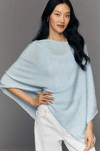 By Anthropologie Knit Asymmetric Poncho