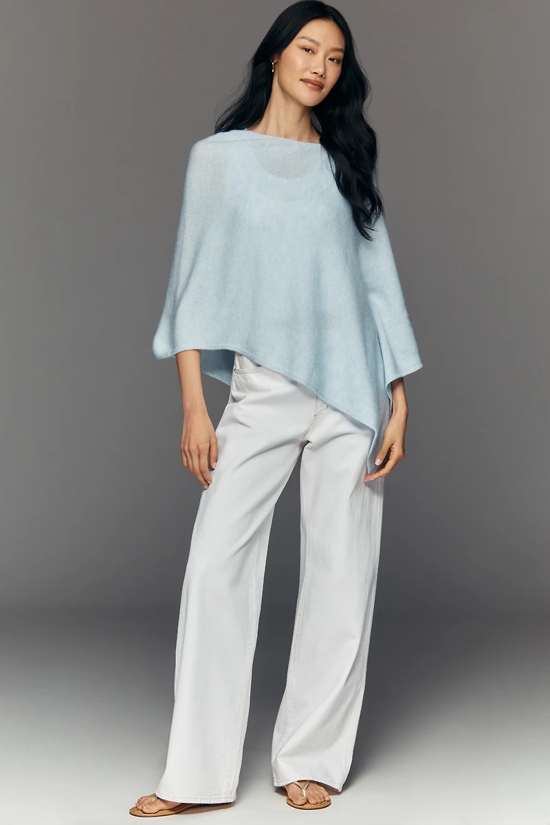 By Anthropologie Knit Asymmetric Poncho