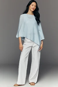 By Anthropologie Knit Asymmetric Poncho