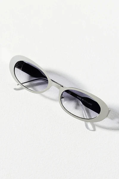 Elite Eyewear Slim Metal Oval Sunglasses