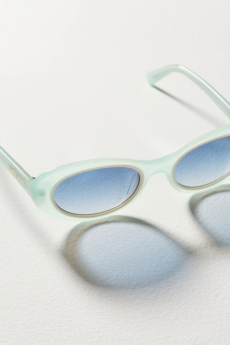 For Love & Lemons x DIFF Oval Sunglasses