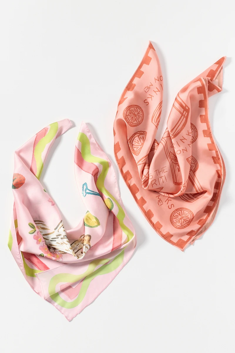 Nikki Ackerman x Anthropologie Hair Scarves, Set of 2