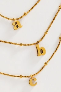 Water-Resistant Monogram Necklace