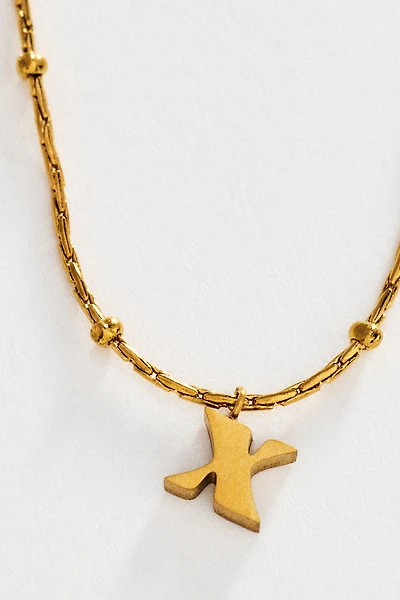 Water-Resistant Initial Pendant Necklace