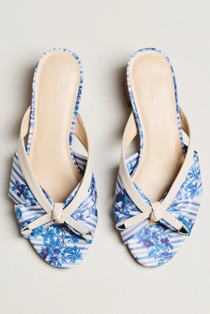 Maeve Knotted Slip-On Block Heels