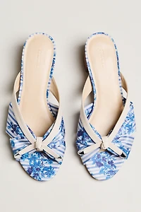 Maeve Knotted Slip-On Block Heels