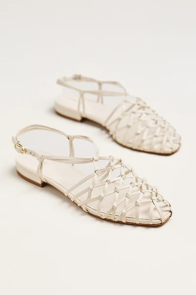 Maeve Woven Strappy Flat Sandals