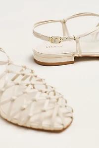 Maeve Woven Strappy Flat Sandals