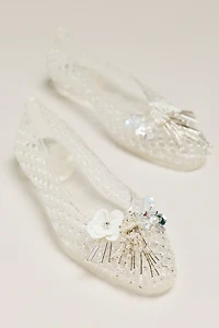 Heavenly Jelly Camelia Embellished Flats