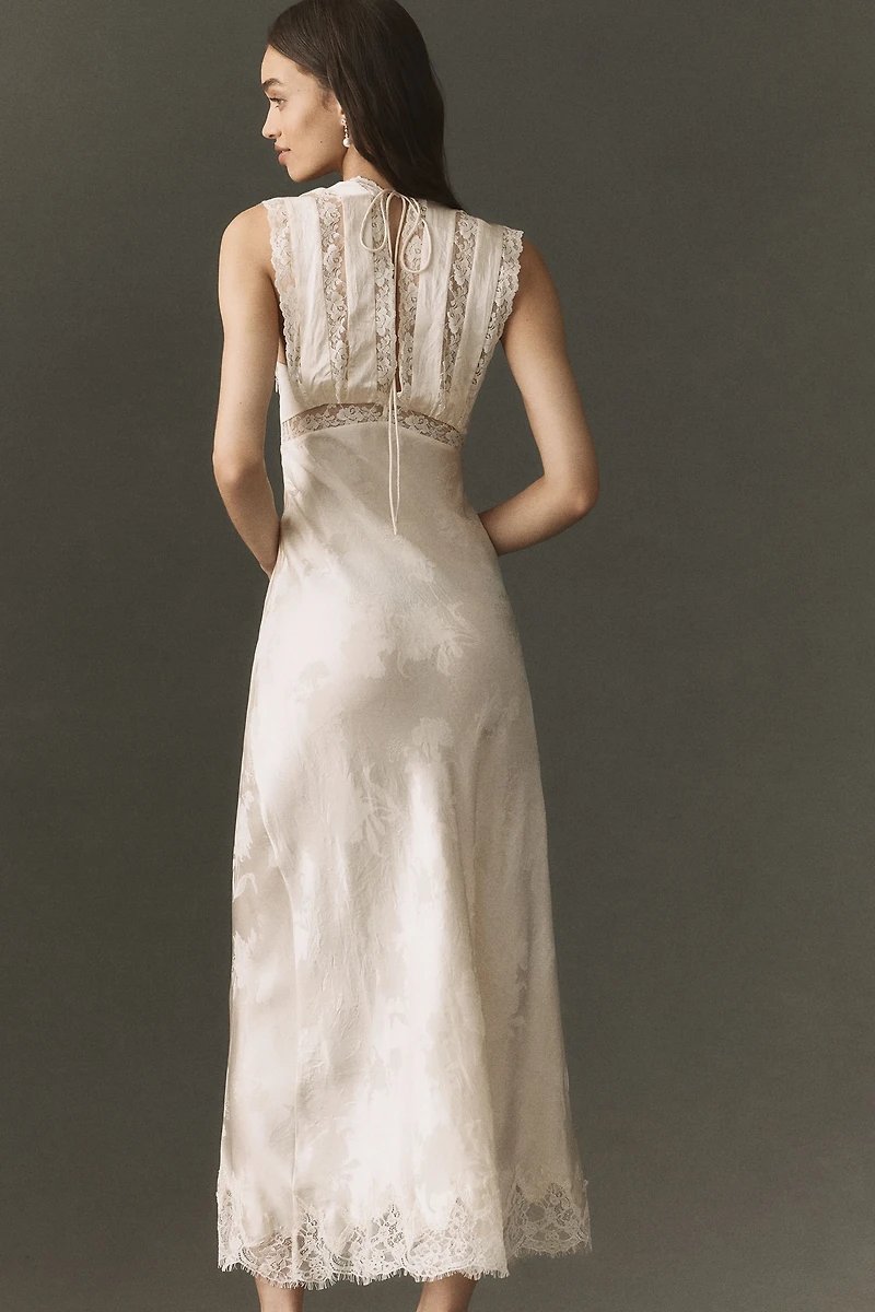 For Love & Lemons Adrift Satin Maxi Dress