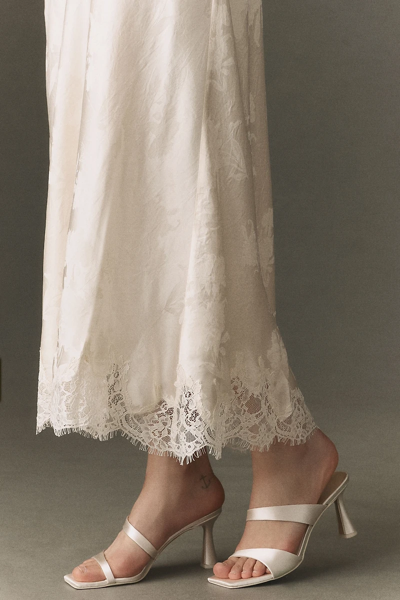 For Love & Lemons Adrift Satin Maxi Dress