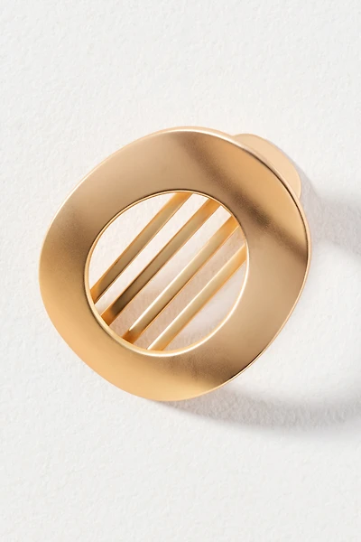 The Hair Edit Gilded Ellipse Flat Lay Claw Clip