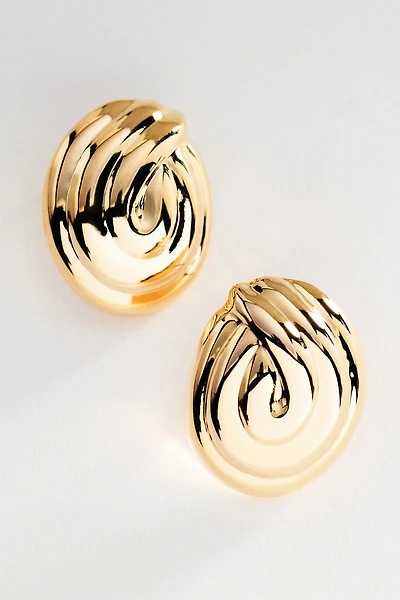 Chunky Swirl Post Earrings