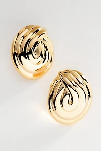 Chunky Swirl Post Earrings