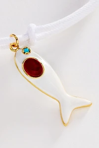 Fish Pendant Cord Necklace